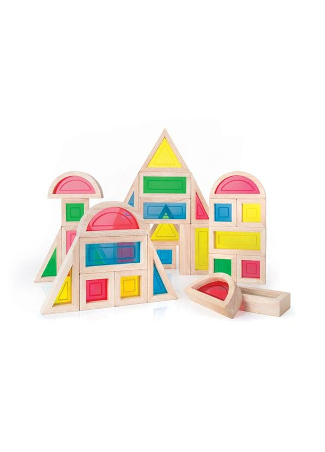 Кубики Block Play Большая радуга, 14 см, 30 шт. (G3016) Guidecraft (331173893)