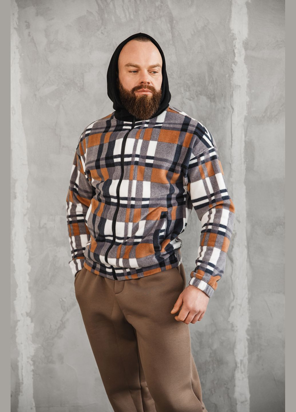 Куртка-сорочка полар фліс з капюшоном No Brand куртка-сорочка (315022633)