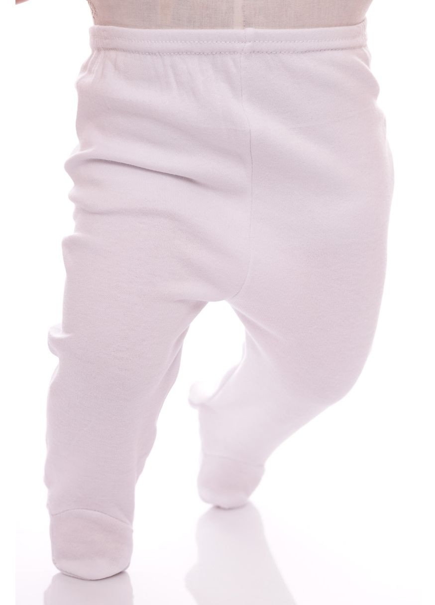 Білий демісезонний трикотажний комплект для новонародженого з лебедем білий. 56 см (33092) BABYKROHA