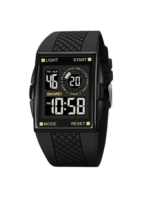 Наручні годинники Skmei кварцові цифрові 40х35 мм полікарбонат чорні No Brand Jump (401850670)