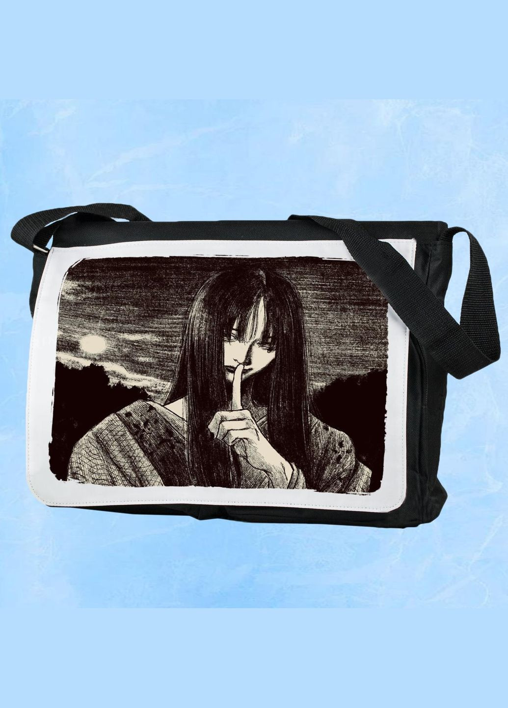 Мужская (женская) сумка через плечо для спортзала дорожная универсальная Art #253 Черный No Brand (322119767)