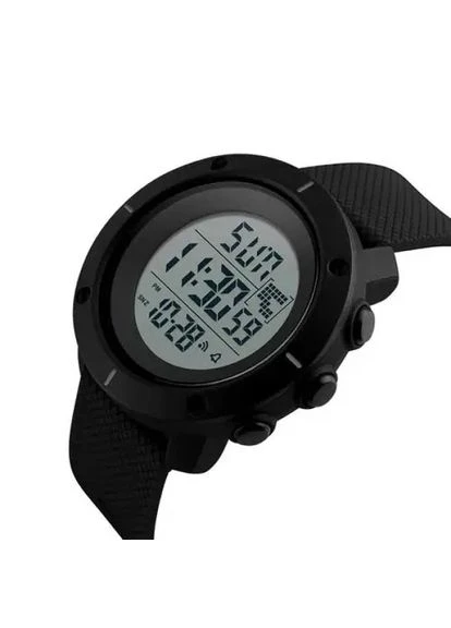 Часы наручные мужские SKMEI 1213BK BLACK BIG SIZE, часы тактические противоударные. Цвет: черный No Brand (385327401)