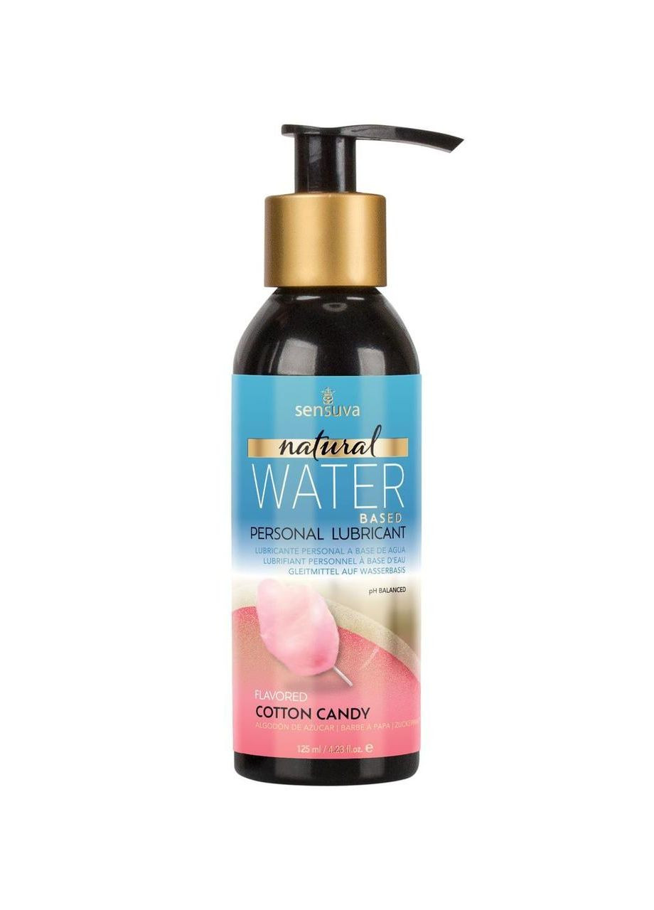 Масла на водной основе Natural Water-Based Cotton Candy (125 мл) без глицерина и парабенов Sensuva (367108278)