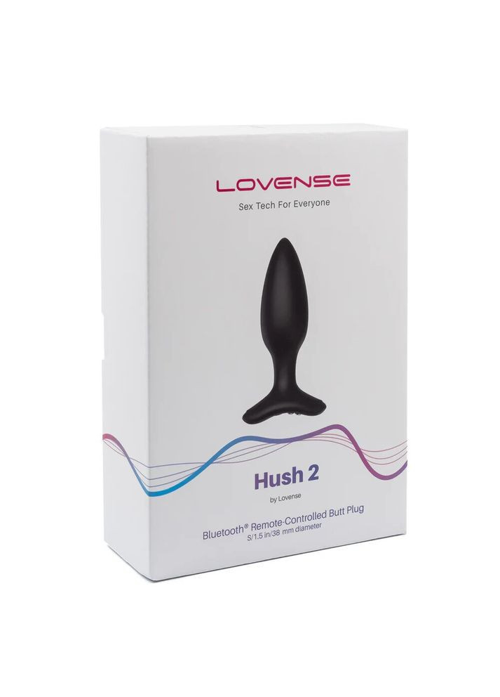 Анальная смарт-вибропробка Hush 2, размер S Lovense (335389575)