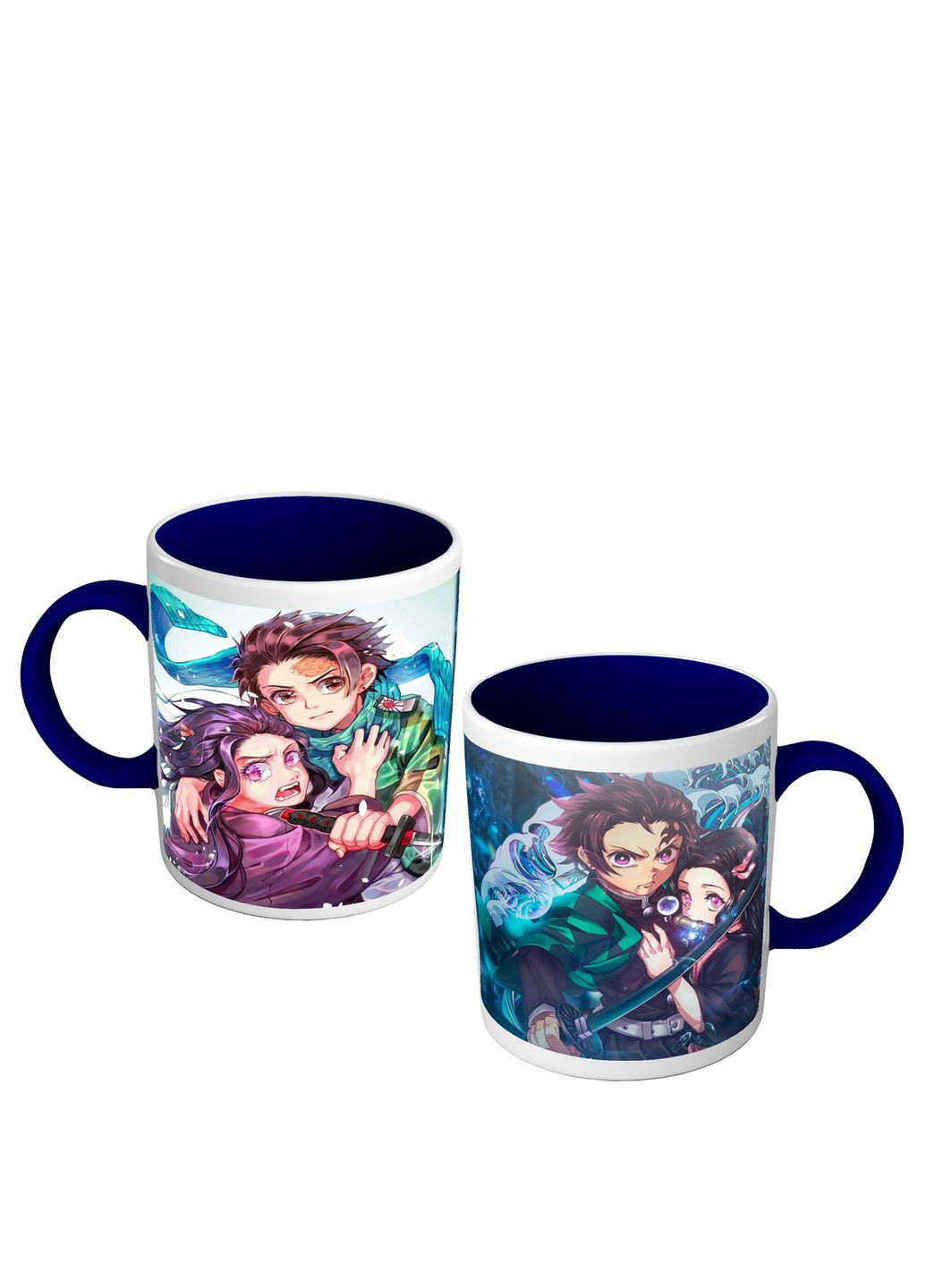 Чашка кольорова Танджиро і Незуко з аніме Клинок розсікаючий демонів No Brand (302523256)