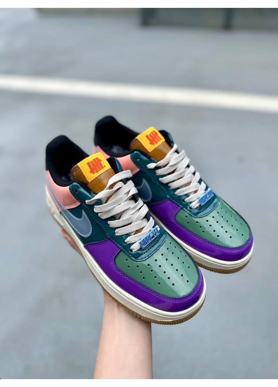 Комбіновані Осінні кросівки чоловічі nike air force 1 low x undefeated найк аір форс 1 преміум No Brand