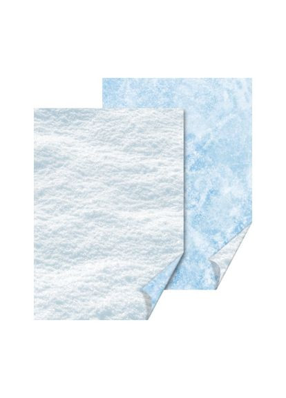 Бумага с рисунком "Лед/Снег" А4(21х29,7см) двухсторонняя 300г/м2 Heyda (362580681)