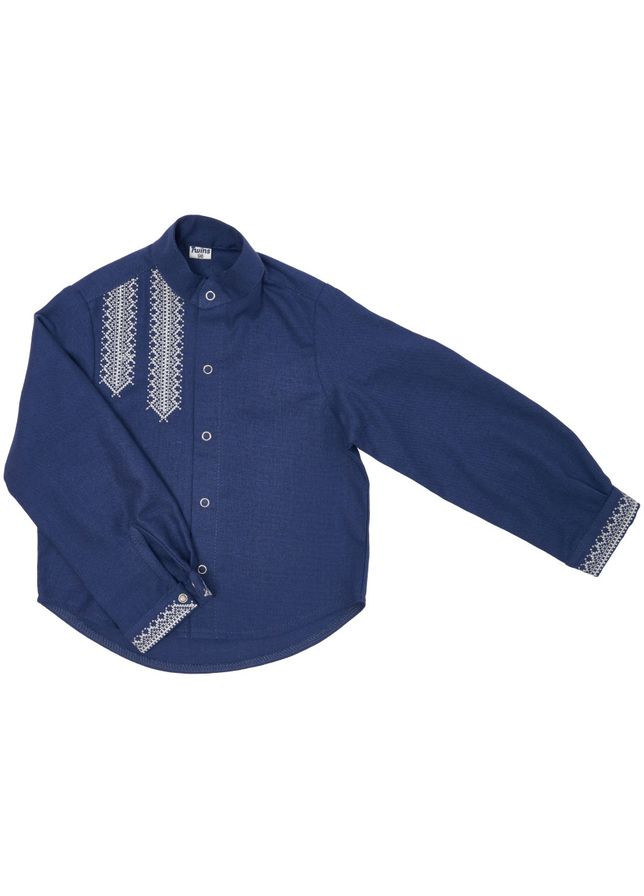 Темно-синя вишиванка для хлопчика класична, р.98, темно-синій () Twins 88OT-К98-09