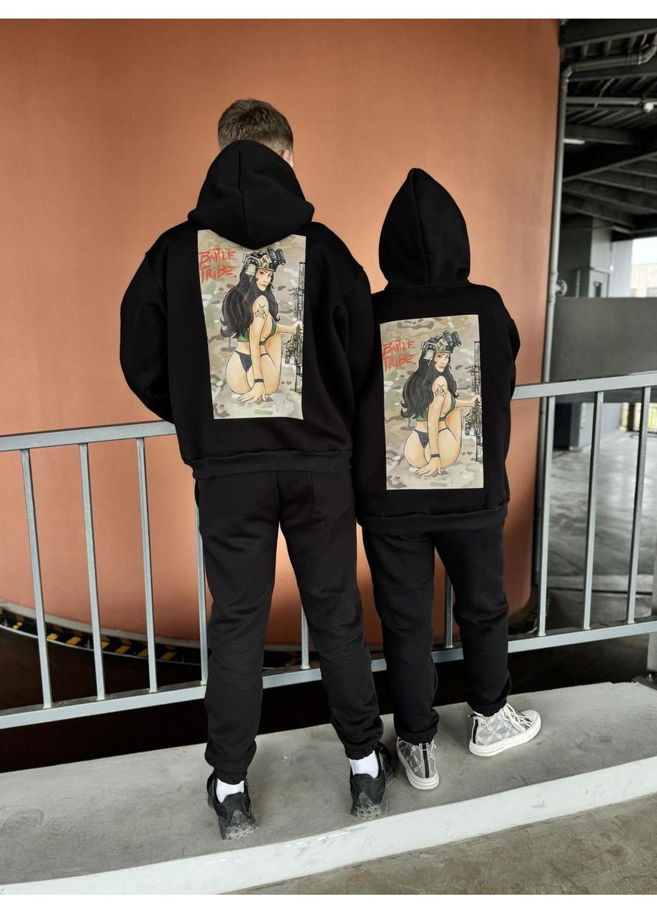 Худые милитари без флиса, унисекс, цвет черный, размеры XXL No Brand (370217948)