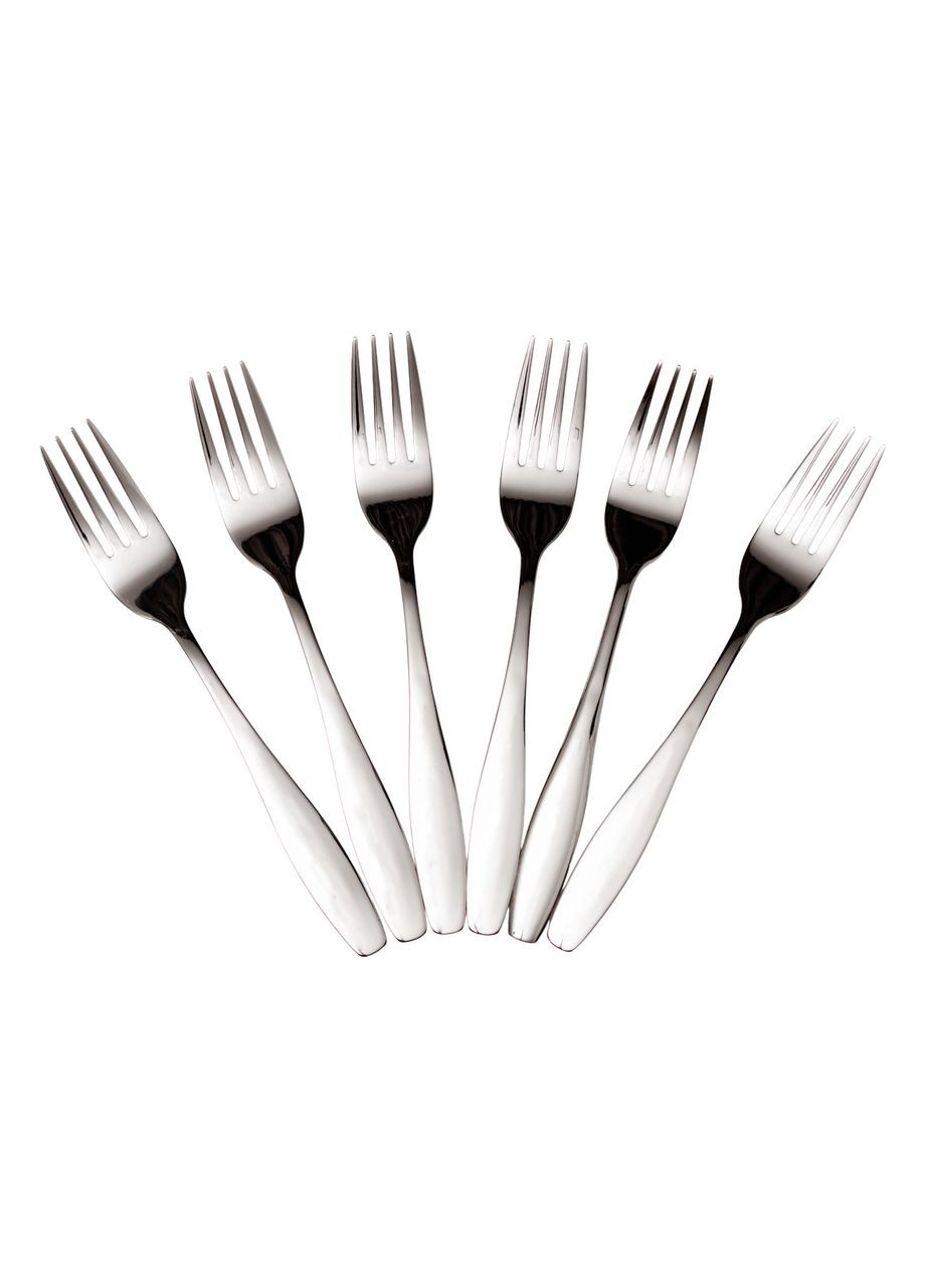 Набір столових виделок 6 штук з нержавіючої сталі 20 (см) Срібло HP-8-18 Jooki (358706206)