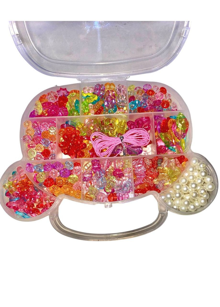 Набір для плетіння браслетів намиста з намистинок та кулонів у вигляді МІККІ Янтар 550 шт Різнокольоровий (М1140300) Xin Runyang (329058768)