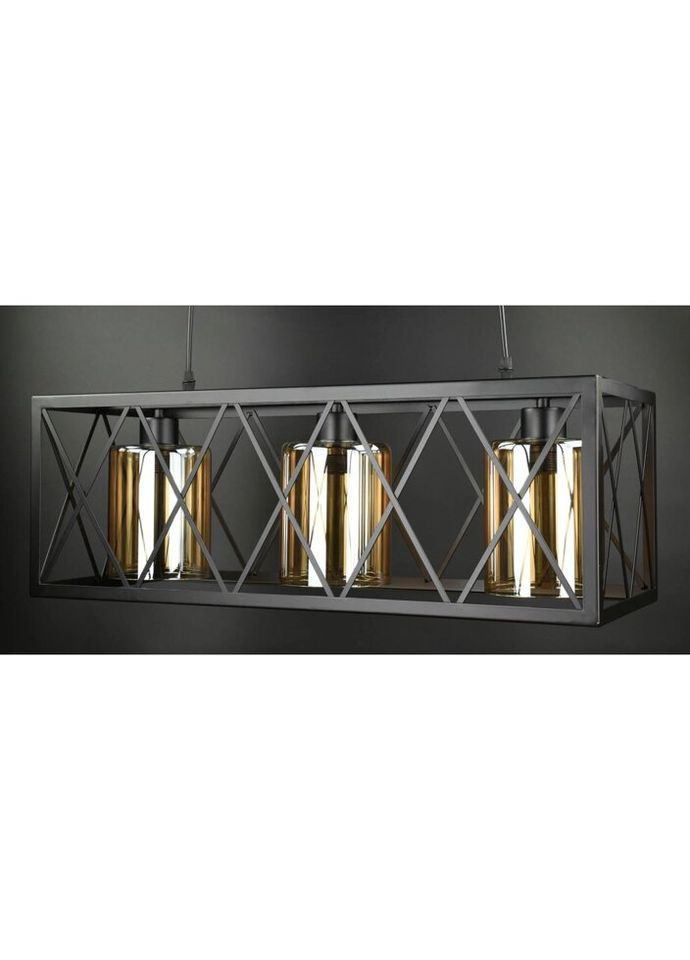 Люстра подвесная LOFT на 3 лампочки 26957 Черный 35-100х25х63 см. Sunnysky (324396540)