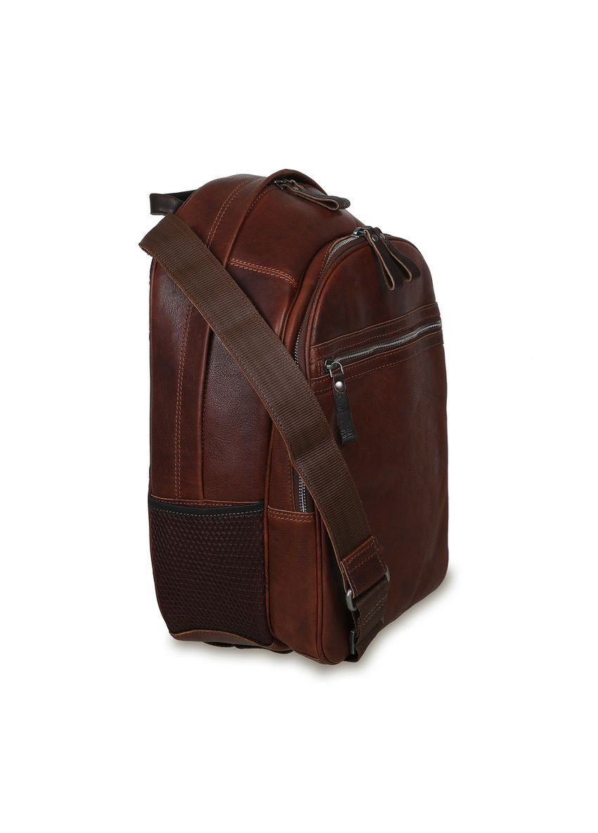 Чоловічий шкіряний рюкзак коричневого Leather 4555 Brn Ashwood (303831439)