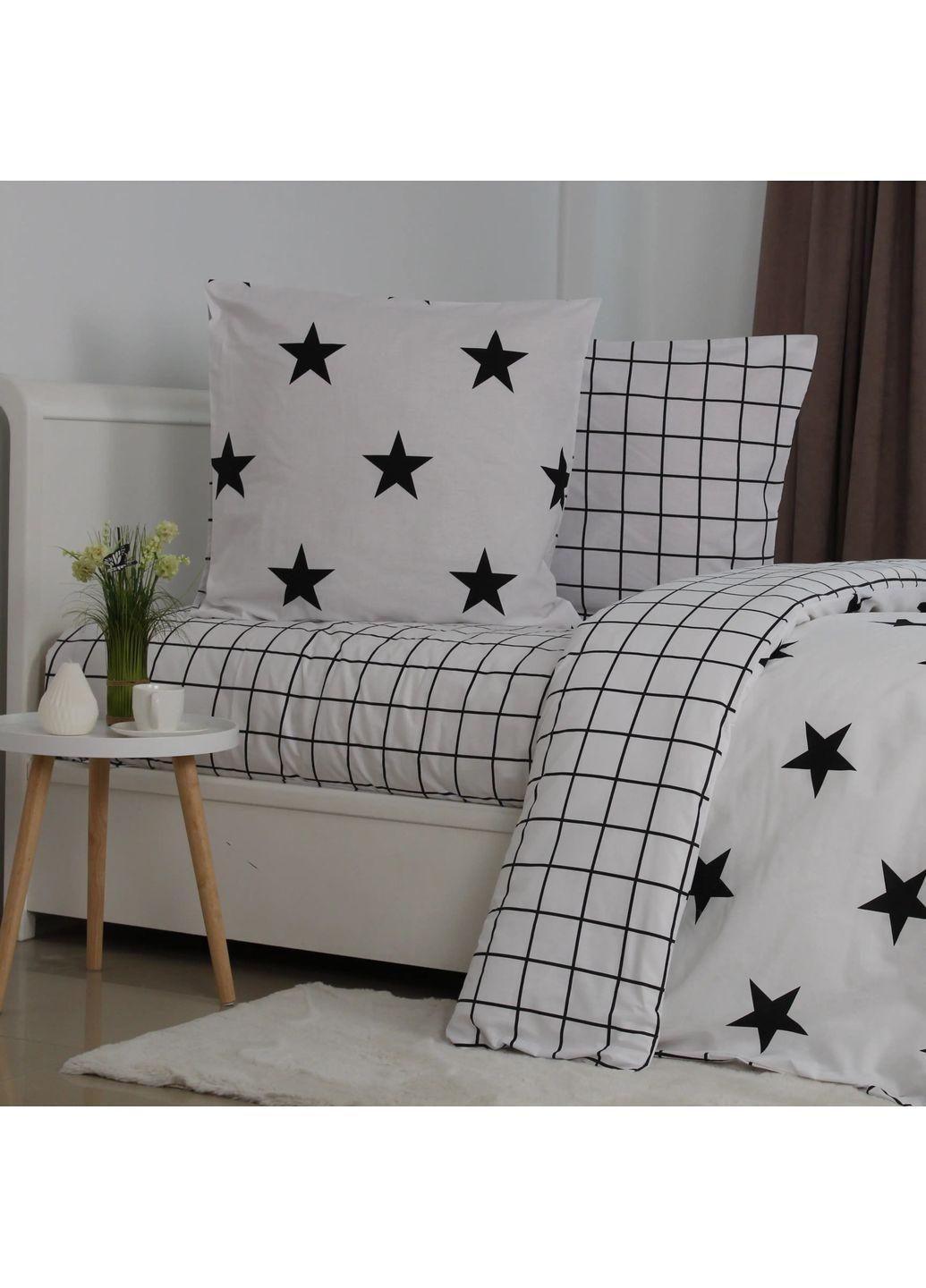 Двоспальний комплект постільної білизни з наволочками 50*70 см, 115 гр/м2 Morning Білий (17130180215) ТЕП (364503596)