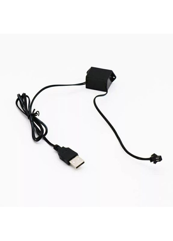 Інвертор для холодного неону від USB, блок розпалювання, блок живлення для люмінесцентного дроту завдовжки від 1 до 5 м White (369608775)
