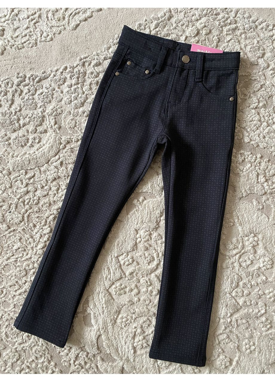 Утеплені класичні штани на дівчинку фліс 134-158 No Brand (369735307)