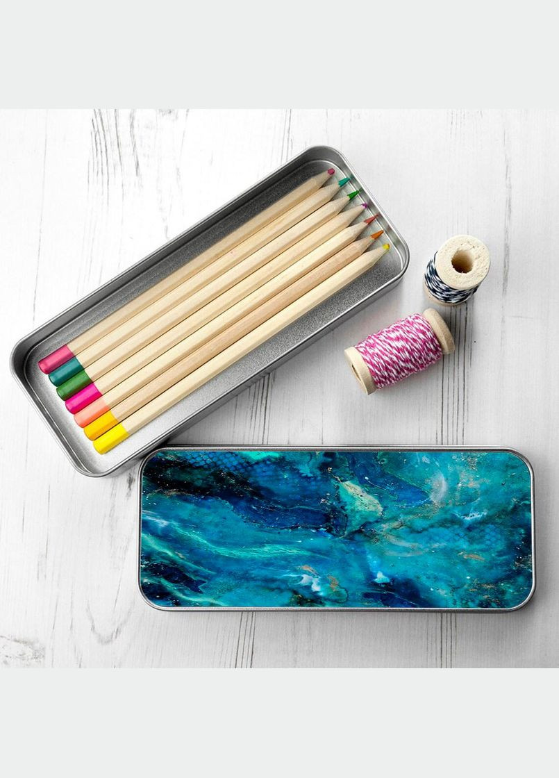 Пенал шкільний для хлопчика та дівчинки металевий girl #01 7*18 см Silver No Brand (309157714)