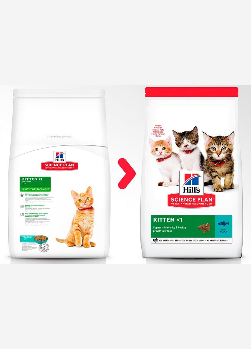 Сухой корм для котят Hill`s Kitten Tuna c тунцом 1.5 кг 604053 HILLS (266274217)