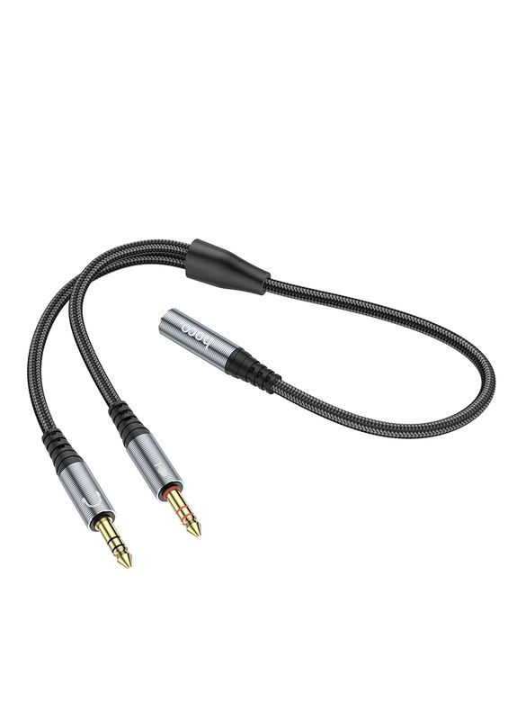 Кабель Audio Splitter UPA21 2-in-1 3.5 female to 2 male Цвет Серый Hoco (337994044)
