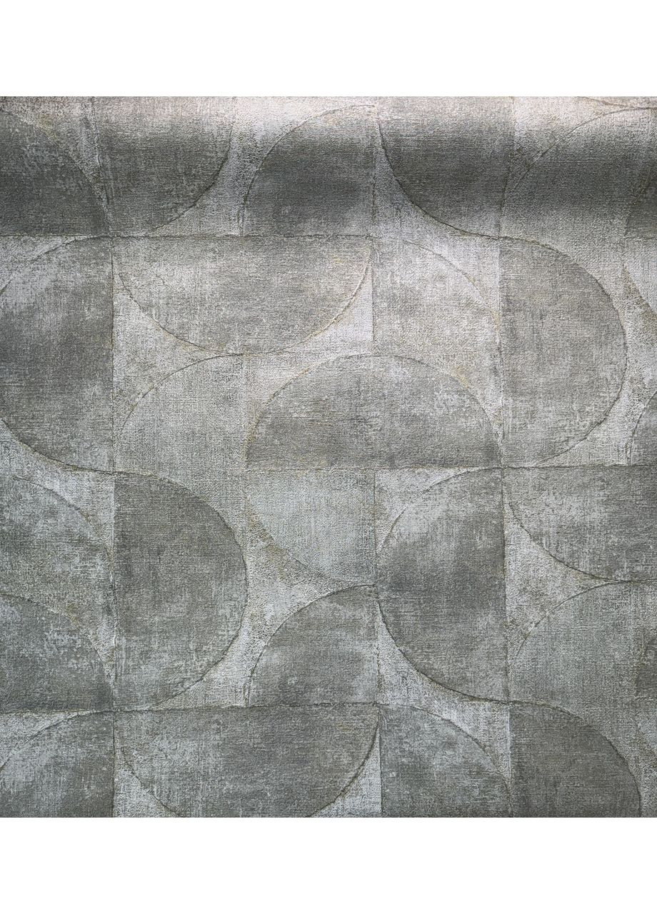 Флизелиновые обои Vintage виниловые серые ширина 1.06 для спальни, коридора, кухни, офиса, гостинной MARBURG (371776114)