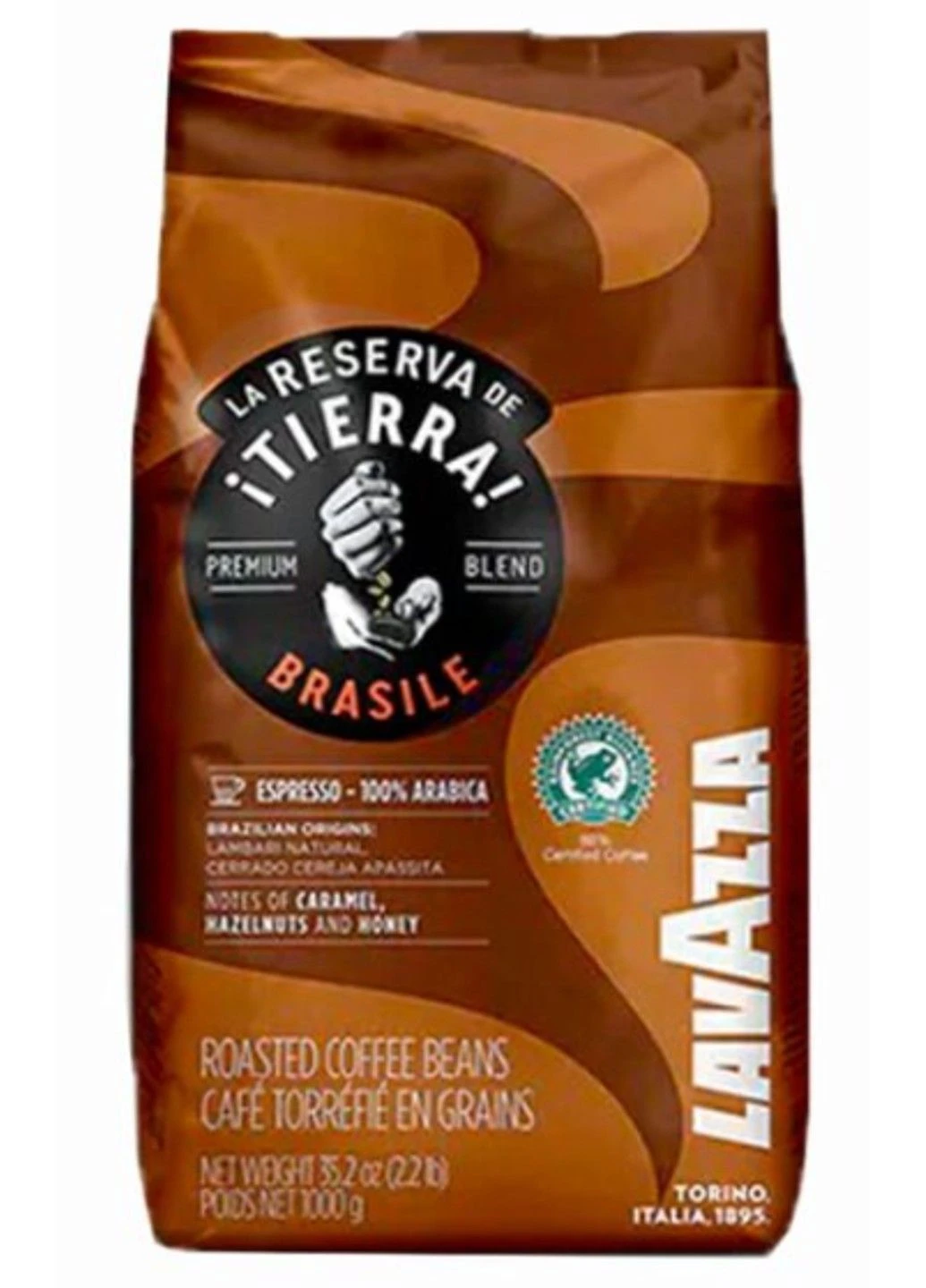 Кофе в зернах Tierra Brasile 100% Arabica Espresso 1 кг Lavazza (400915314)
