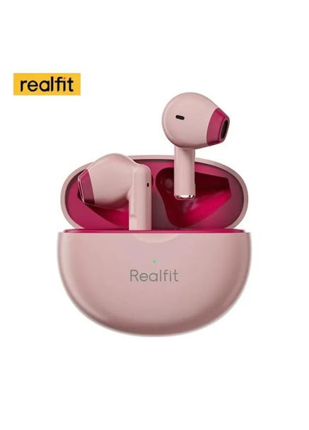Беспроводные Bluetooth наушники TWS, Pink No Brand Realfit F2 (304029536)