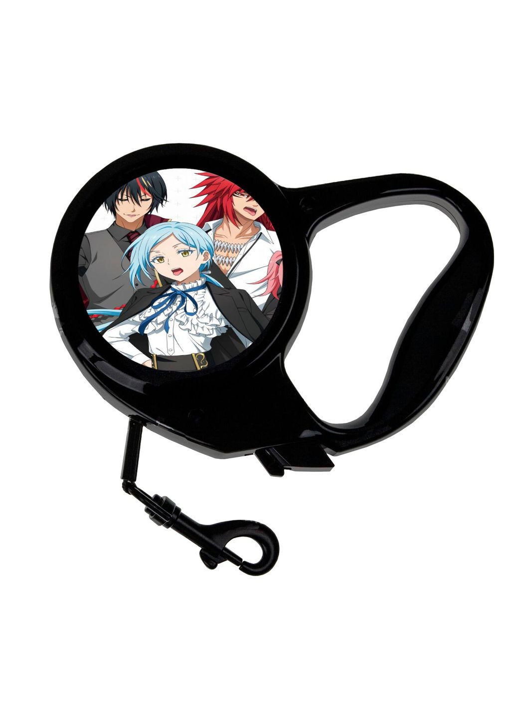 Повідець-рулетка для тварин із принтом Аніме Про моє переродження в слиз #0003 3 м чорний No Brand (309154060)