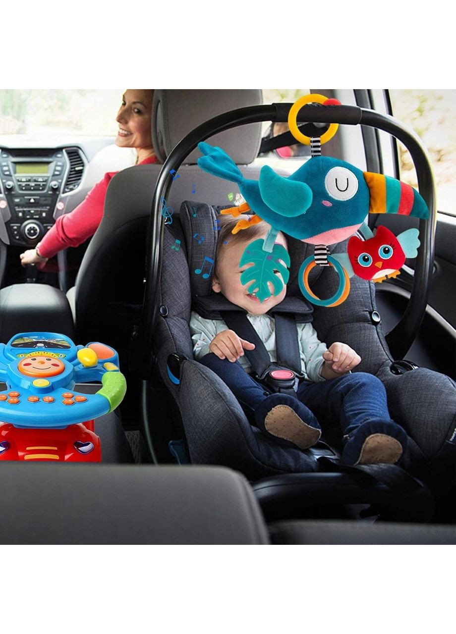 Игрушка-подвеска музыкальная Тукан, для кроватки, коляски и автокресла 21х34 см Baby Team (365721109)