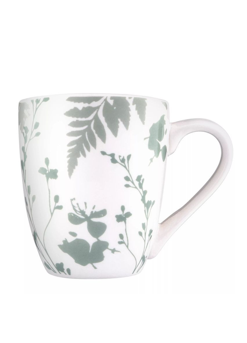 Чашка Capri AR0432CWG 320 мл белая с зеленым Ardesto (325470851)