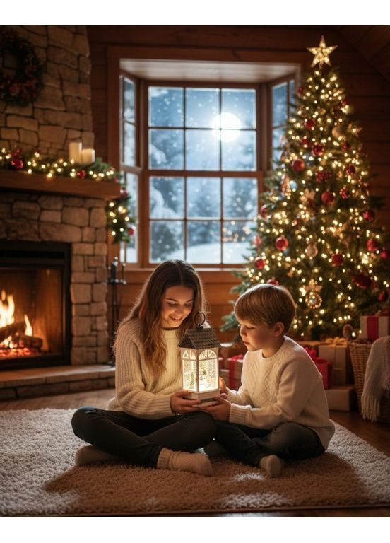 Нічник Ліхтар WDL-24074B зі святковим підсвічуванням та музичними ефектами (2104618705) No Brand (362209713)