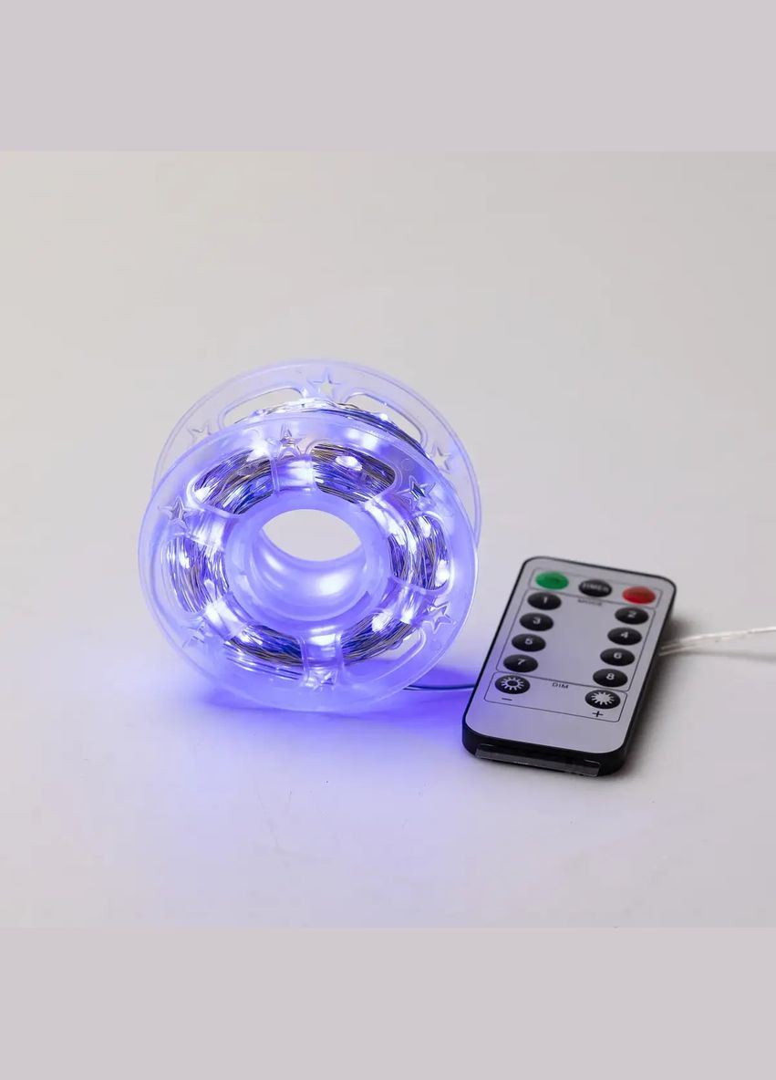 Гирлянда Роса нить 500 LED длина 50 м с пультом от сети, белый Lucky Day Shop (312551244)