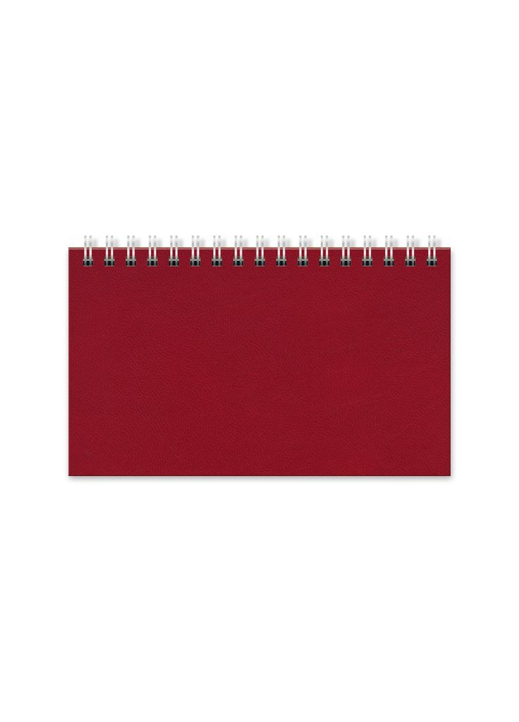 Шестидневка недатовая красная на спирали формат, 63 листа, линия, балладек Marano Фабрика Поліграфіст (281999726)