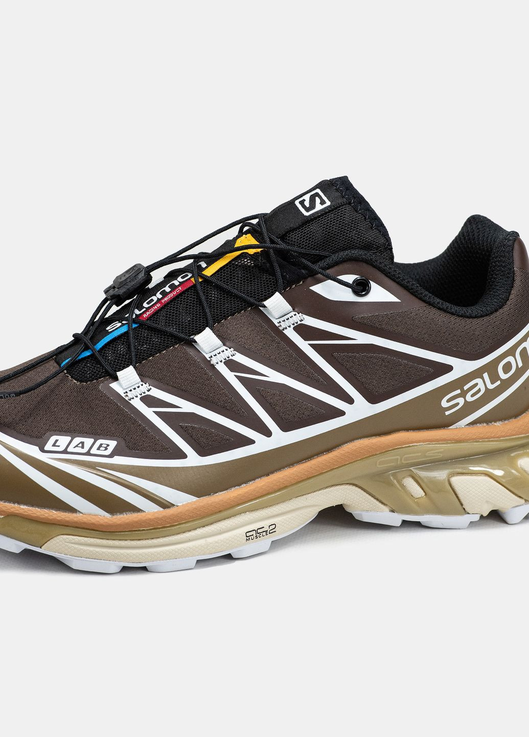 Коричневые всесезонные кроссовки мужские salomon xt-6 soft ground kangaroo brown beige | саломон хт-6 коричневые бежевые No Brand