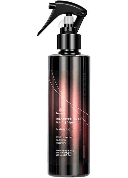 Професійний термозахисний спрей для волосся з олією марули Professional Hair Spray Marula Oil 250ml (1104117-195428) Bogenia (368625344)
