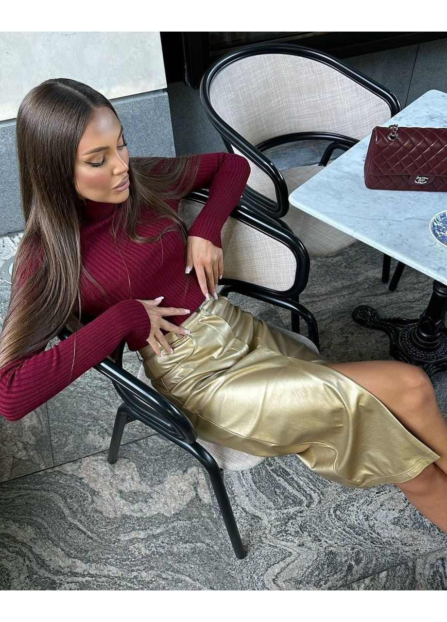 Теплый гольфик из ангоры рубчик - ЗАМЕР В ОПИСАНИИ Vione (370285001)