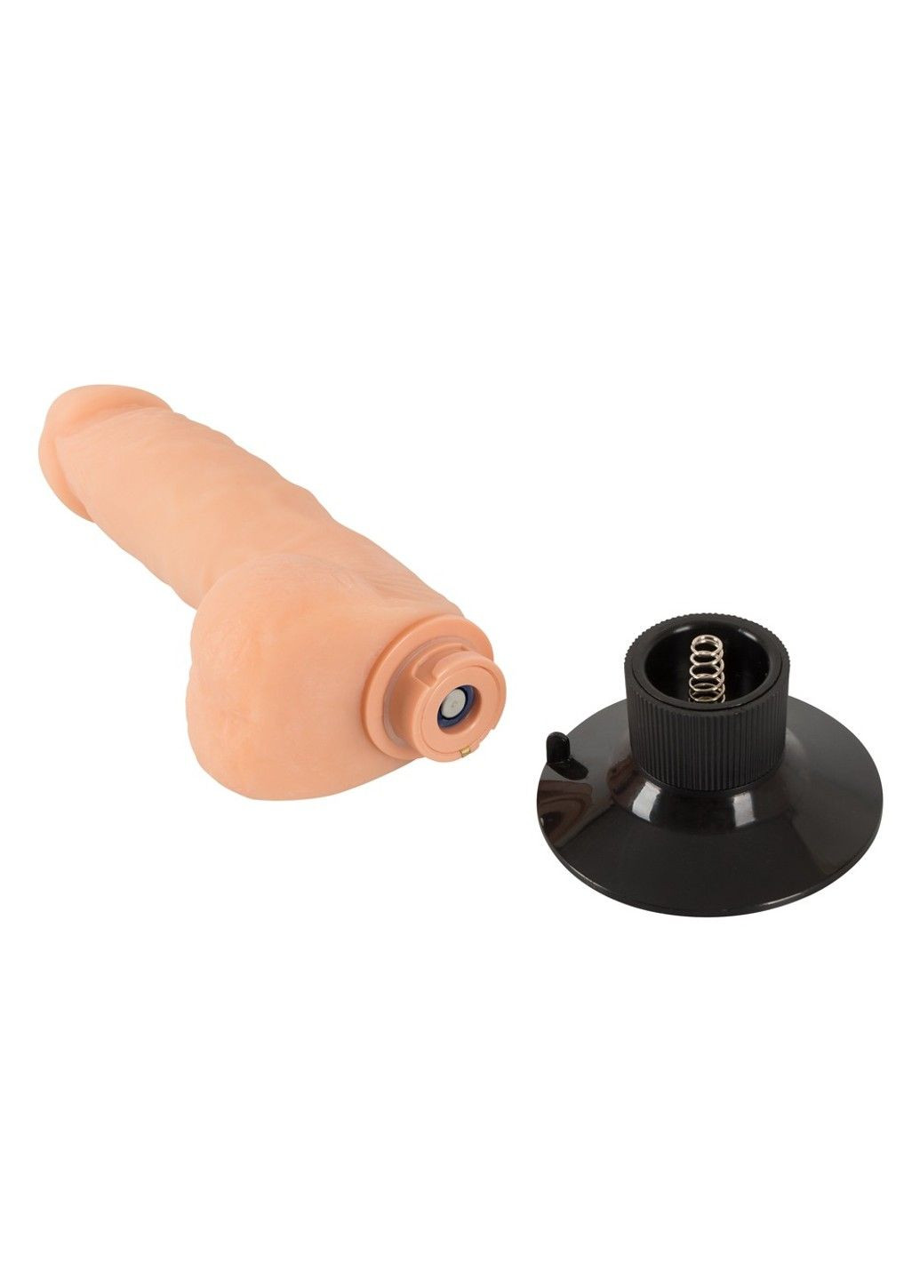 Вибратор с мошонкой на присоске НАТУРАЛ No Brand (284728716)