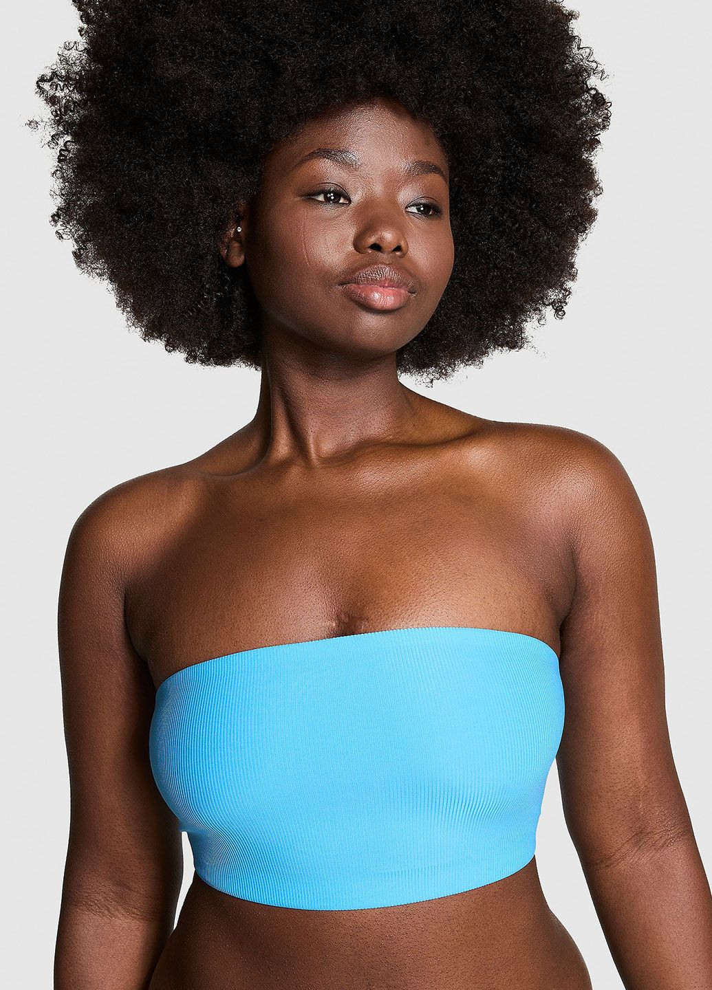 Голубой демисезонный комплект (бюстгальтер, трусики) Victoria's Secret