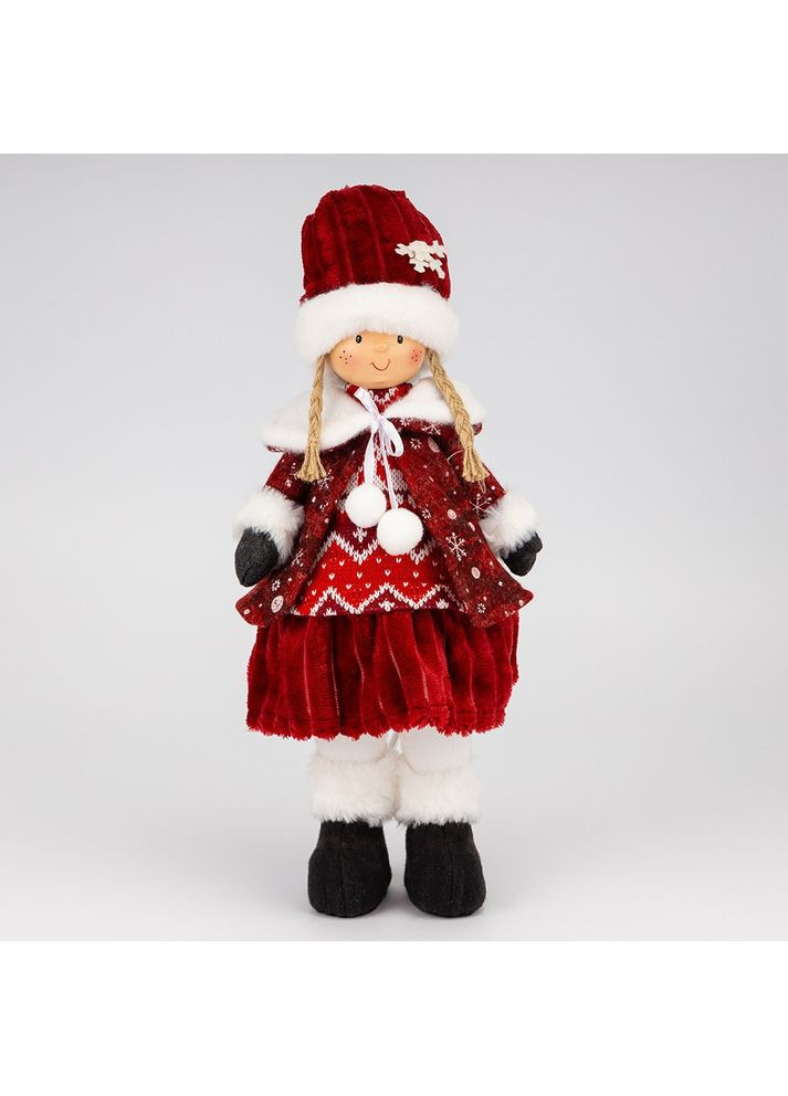 Фигурка Новогодняя Девочка 46 см 19241-014 текстиль No Brand (361443763)