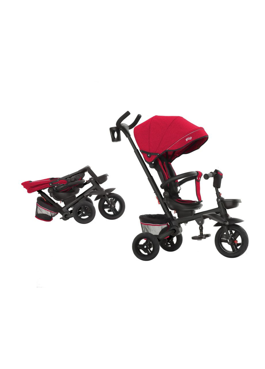 Велосипед трехколесный FLIP T-390/1 + сиденье с оборотом на 360 и багажная корзина Tilly (329444399)