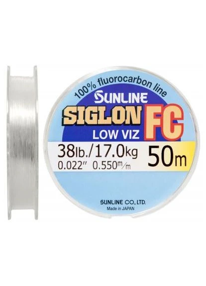 Флюорокарбон SIG-FC 50м 0.550мм 17кг поводковый (1658.01.48) Sunline SIG-FC 50м 0.550мм 17кг поводковый (401812373)