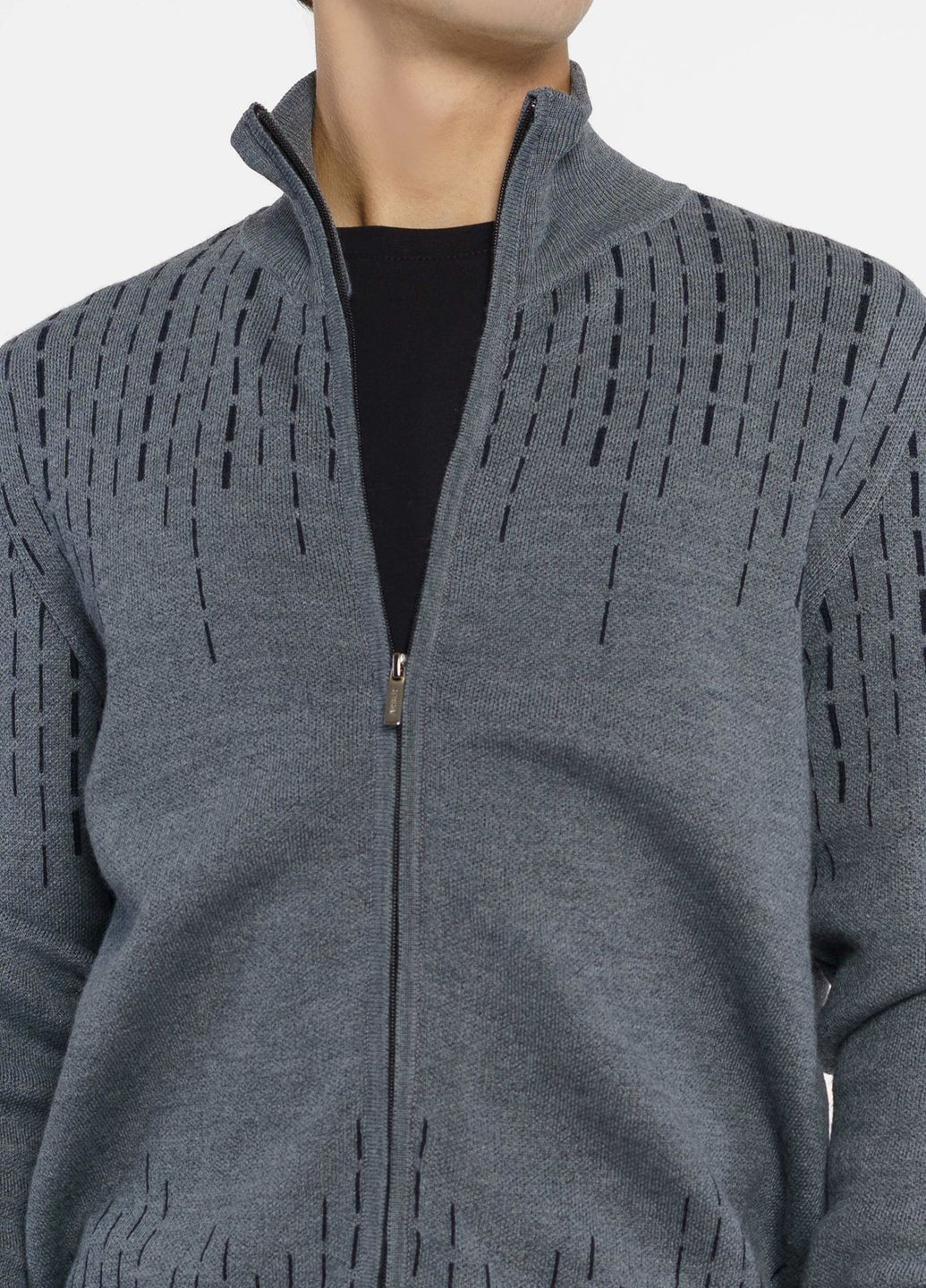 Кофта на блискавці чоловіча сіра Arber Zipper-cardigan N-AVT-29 (308241426)