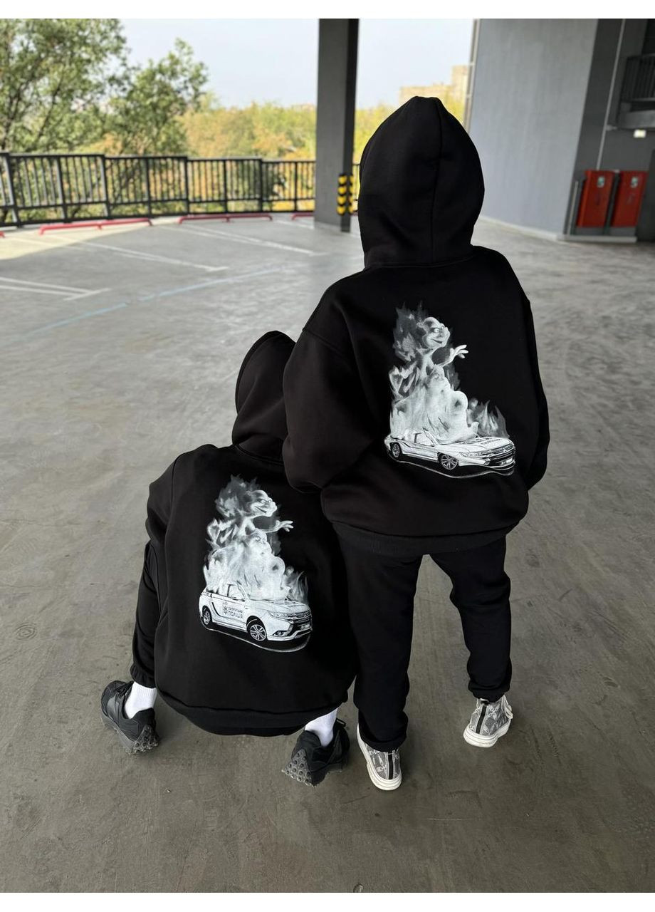 Худі мілітарі без флісу, унісекс, колір чорний, розміри XXL No Brand (370218013)