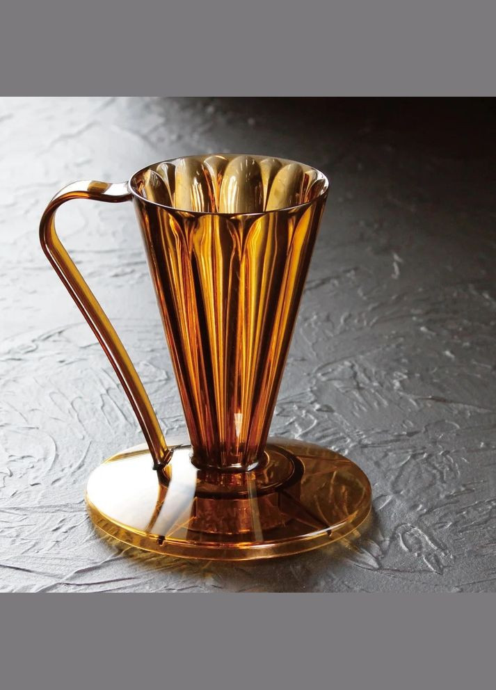 Пуровер Cafec Deep 27 Tritan Flower Dripper Brown (R-FDD-27CBR-VS) No Brand (303348865)