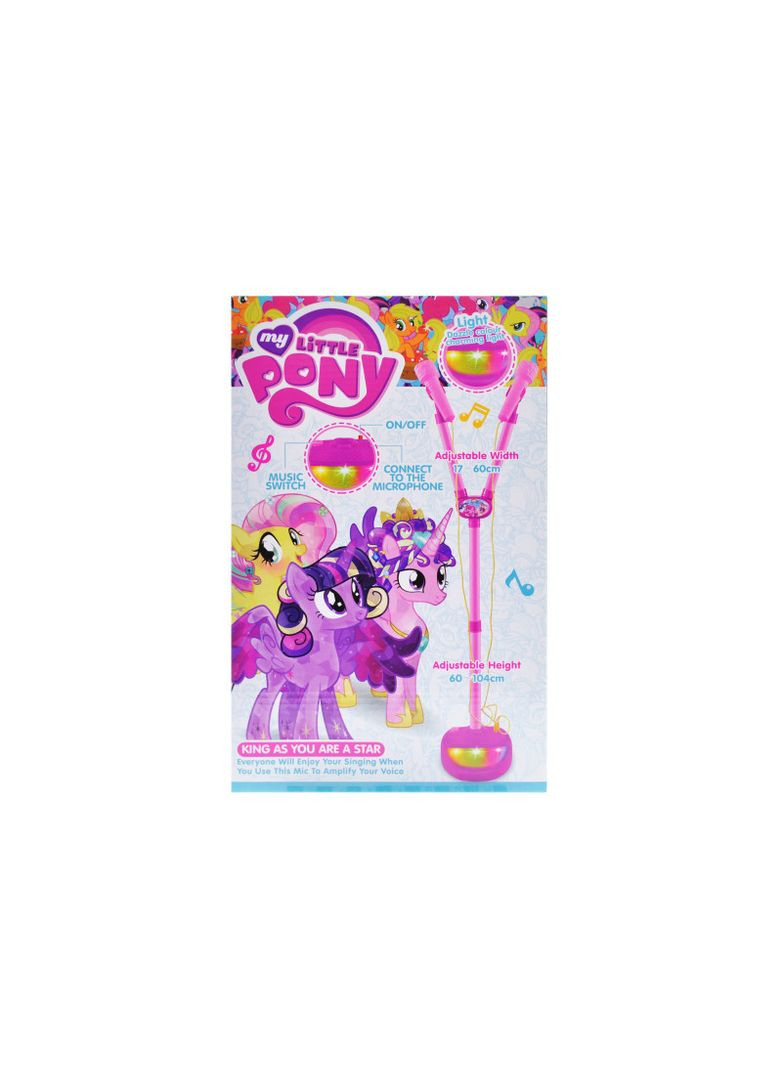 Іграшка Мікрофон дитячий за мотивами мультфільму на підставці подвійний музичний зі світлом 5009 No Brand (362428249)