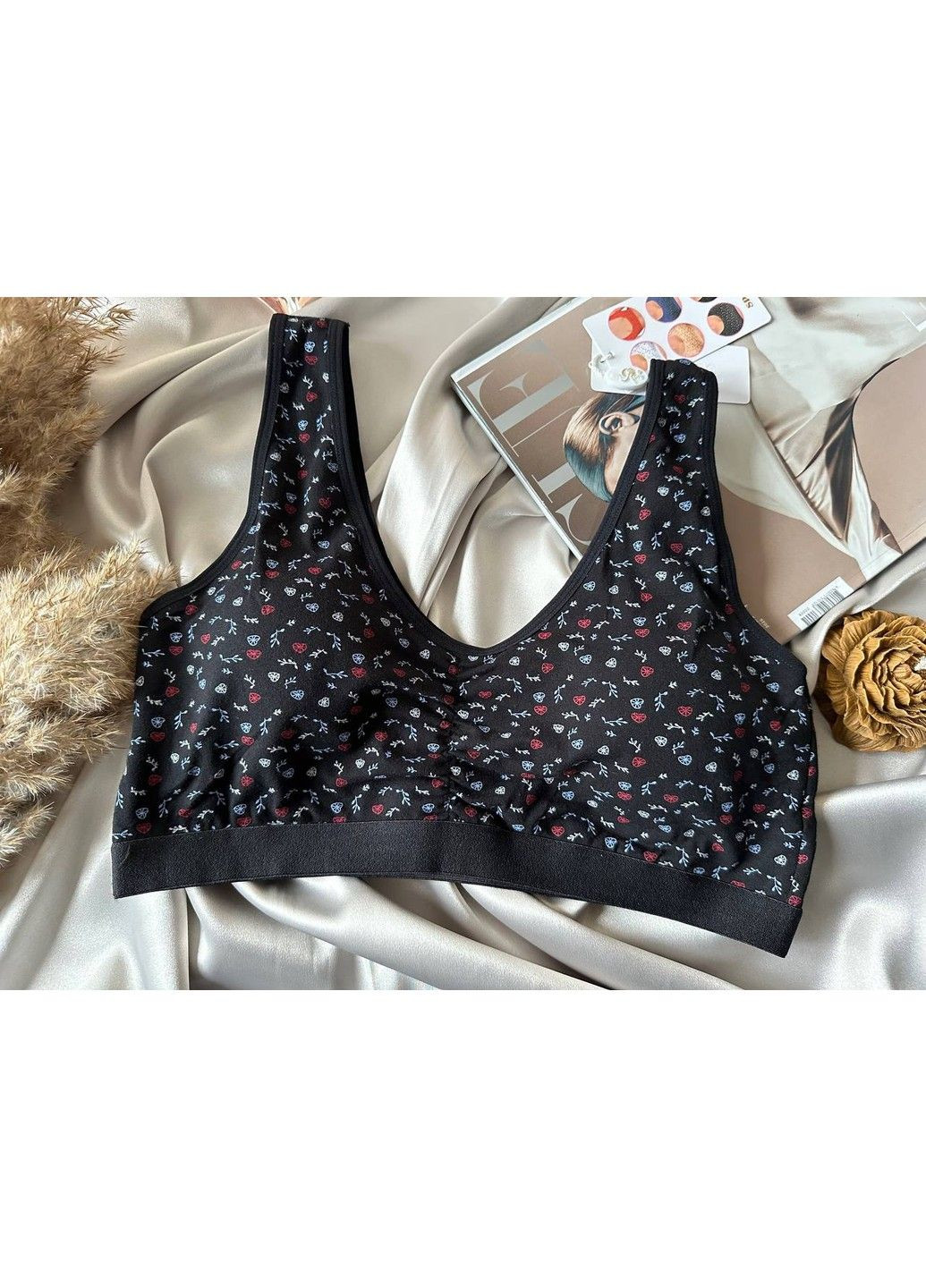 Бесшовный женский хлопковый топ Blue Rose (318679010)