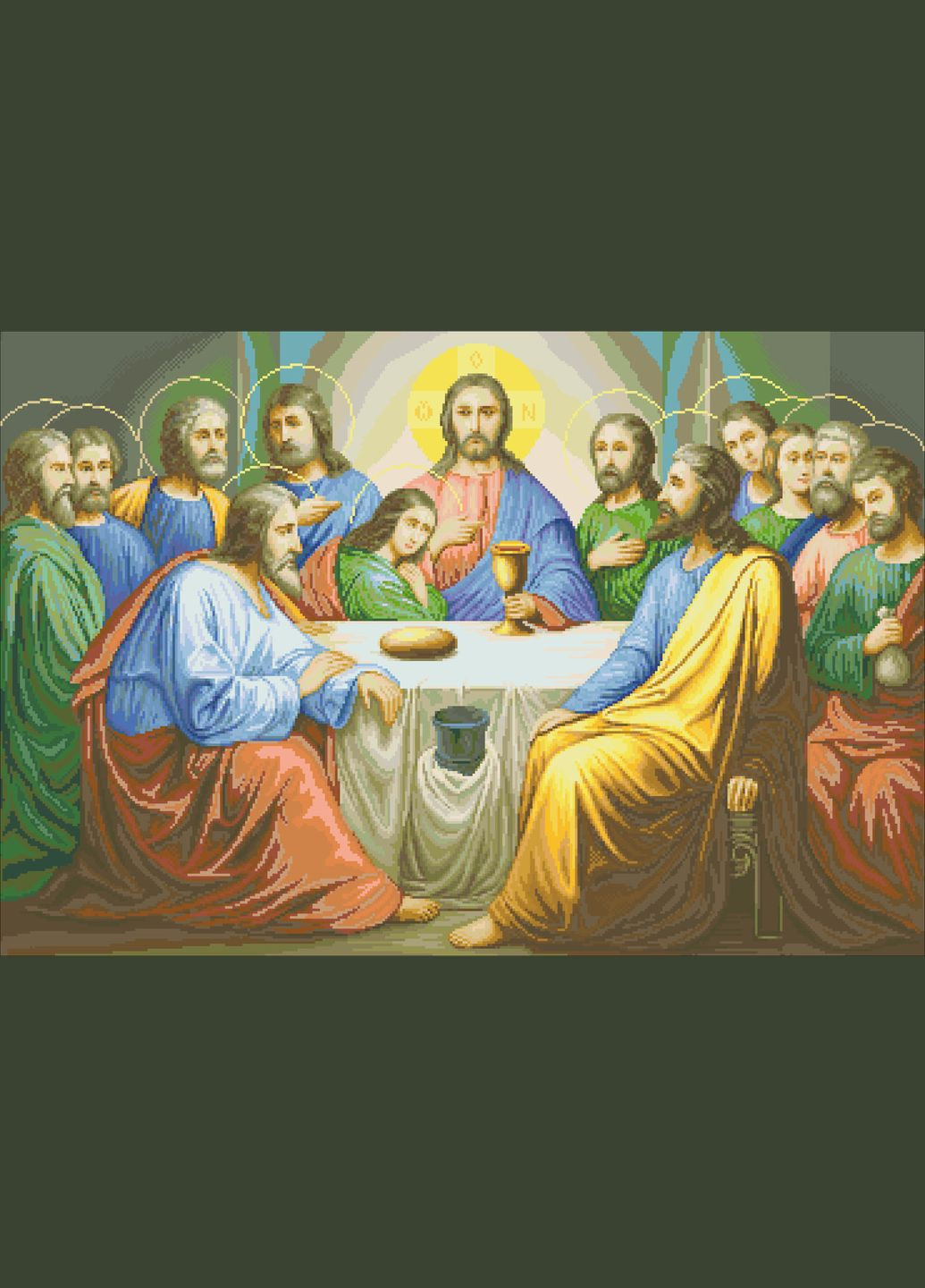 Набор алмазной мозаики 40х50 Икона Тайный ужин SP029 ColorArt (299772551)