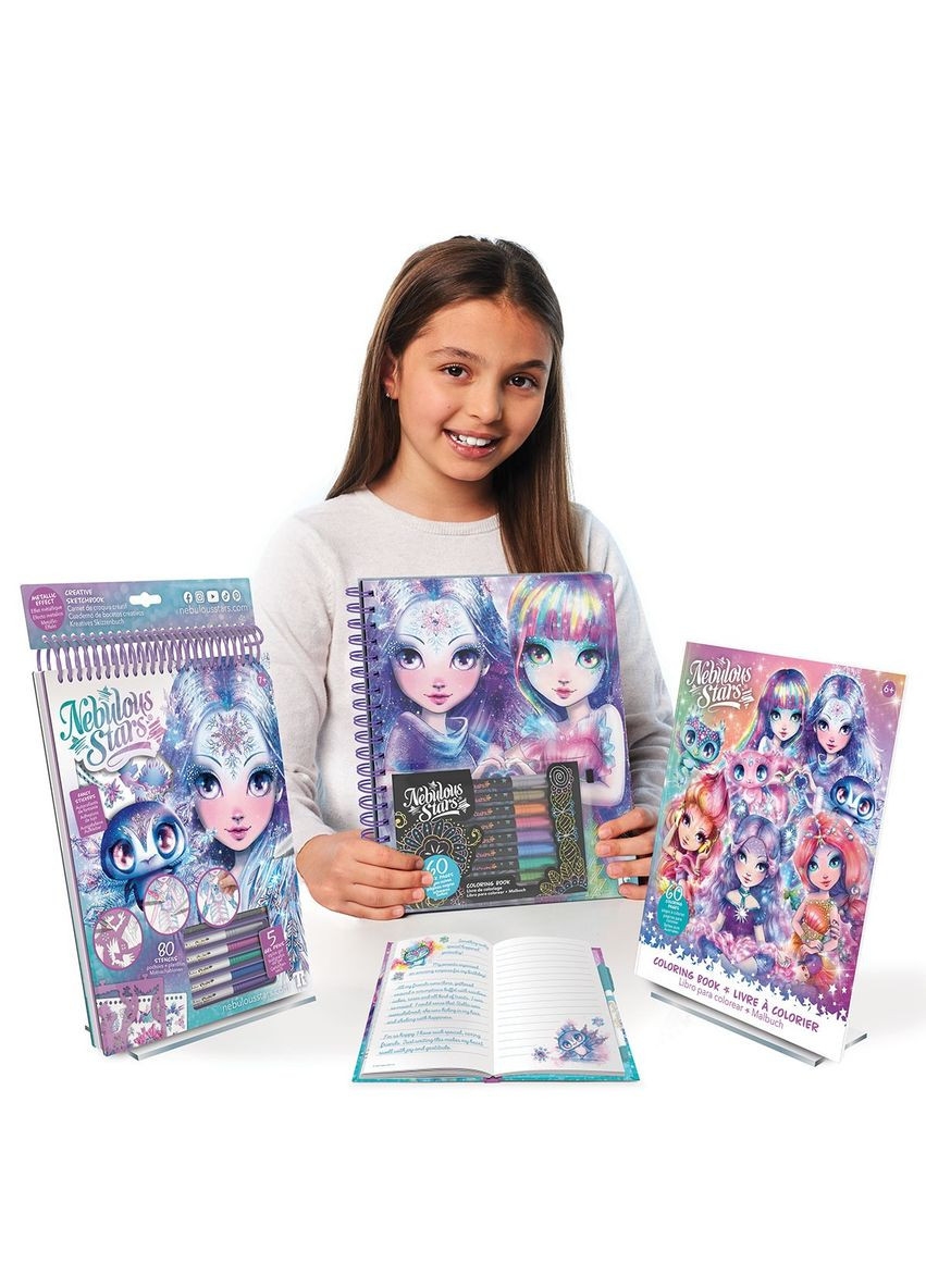 Набір для творчості — Розмальовка: Айсесера, чорні листи Nebulous Stars (349443538)
