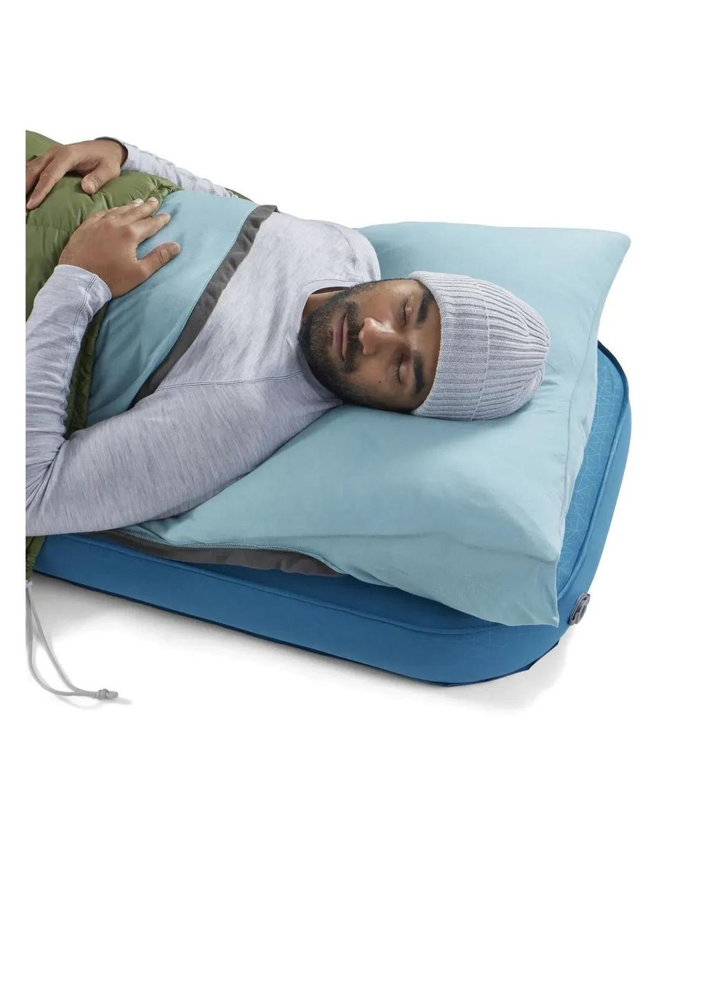 Вкладиш в спальник Sea to Summit Comfort Blend Sleeping Bag Liner, Rectangular w/ Pillow Sleeve, Aqua Sea Blue None (361659822)