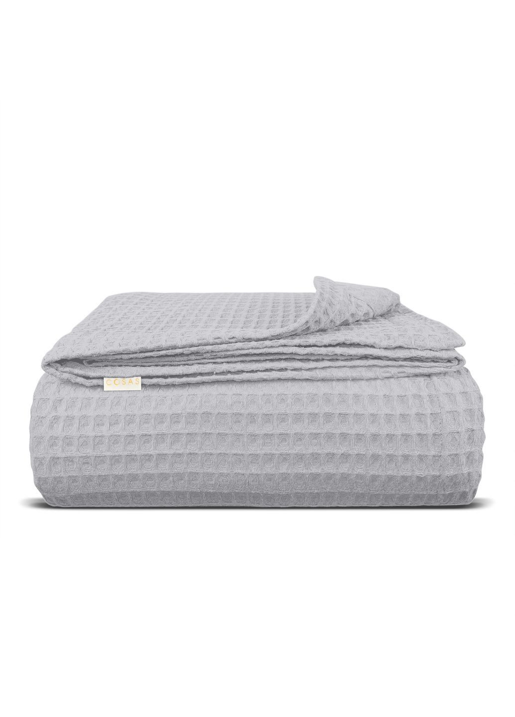 Плед-покривало вафельне 200х220 см Smoky Greek Waffle Сірий Cosas (369668469)