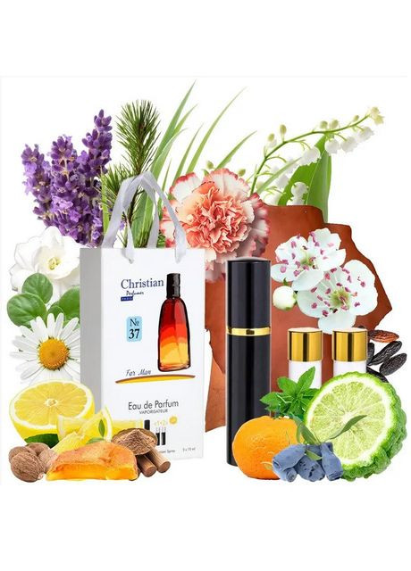 Парфуми чоловічі «Farhenheit» № 37 подарункові з атомайзером 3 шт по 12 мл Christian (300676849)